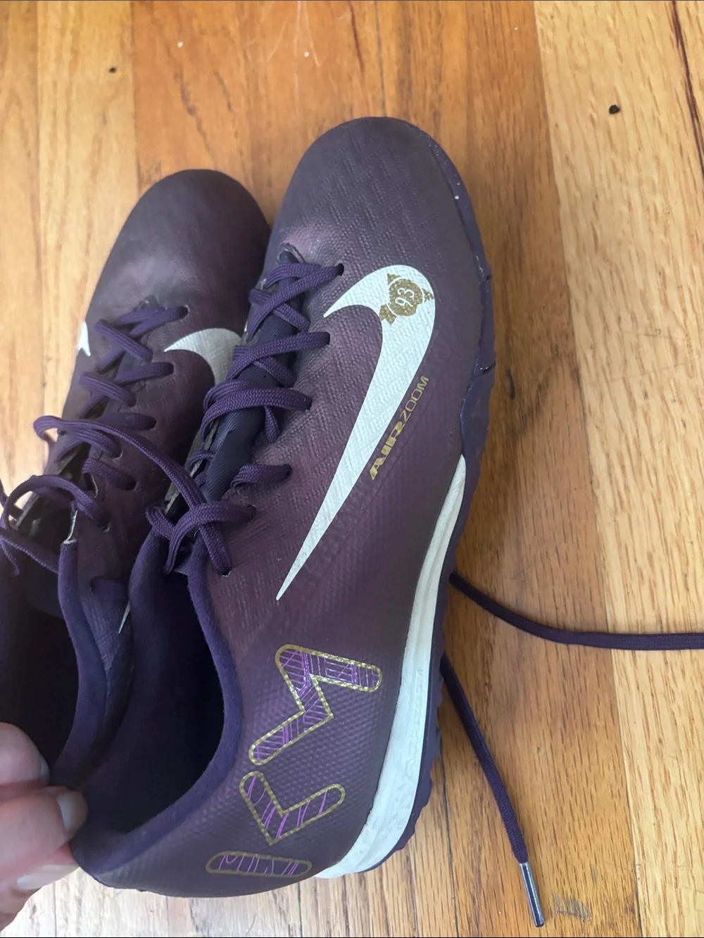 Nike KM kids Deep Purple Athletic Turf Soccer